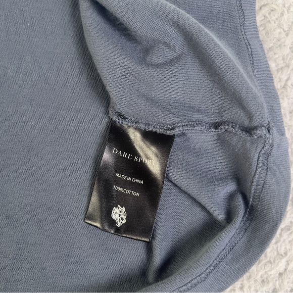 Darc Sport x Batman Shirt Mens Medium Blue Lightning Wolves Club Oversized Tee - Picture 8 of 9